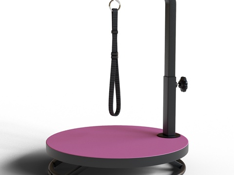  圆形美容台3d模型 