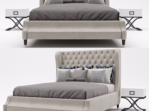  托斯科诺瓦·卡普里斯床3d模型 