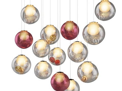  Bocci Random 吊灯3d模型 