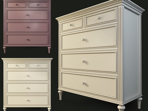  五抽屉高柜。Riverdi .The Werby3d模型 