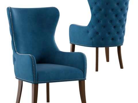  麦迪逊公园艾迪翼背装饰椅3d模型 