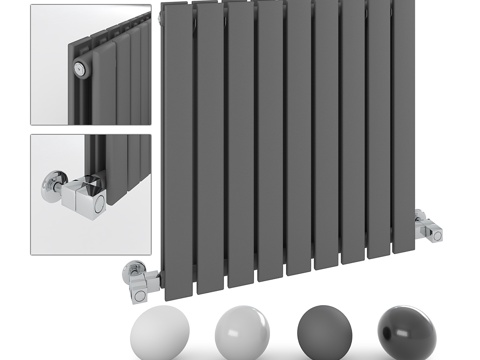  双面板式暖气片 - 米兰阿尔法暖气片3d模型 
