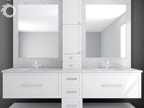  浴室家具_203d模型 