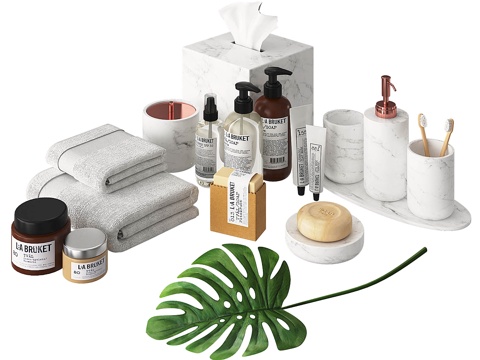  现代卫浴配件3d模型 