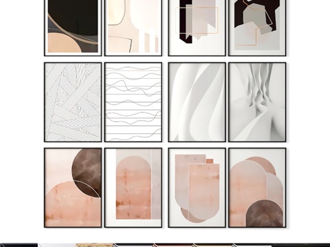  抽象画作3d模型 