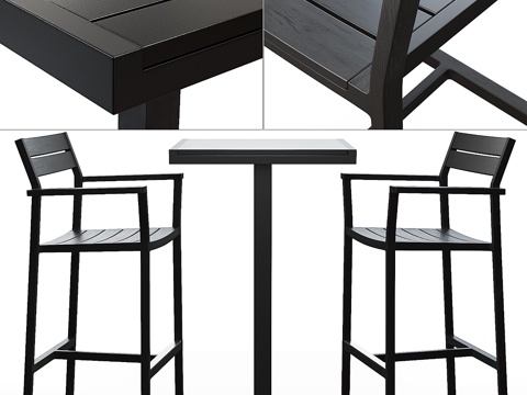  触手可及设计_Eos吧凳及吧台高度3d模型 