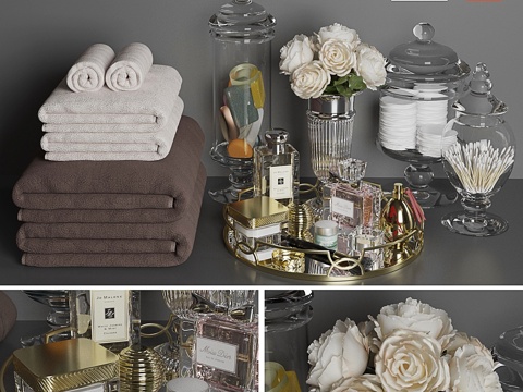  装饰浴室套装33d模型 