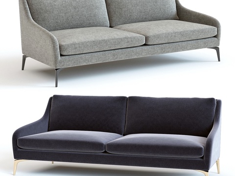  West Elm Alto沙发3d模型 