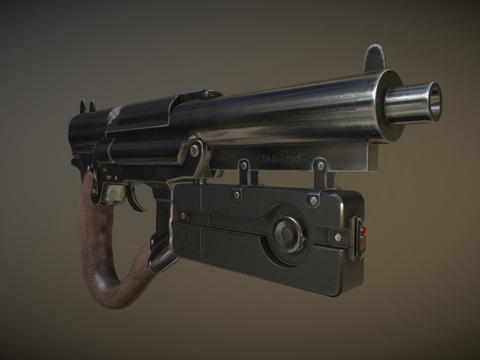  伪导轨手枪插座3d模型3d模型 