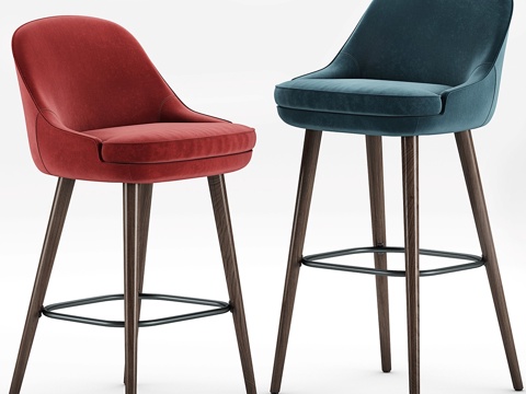  Walter Knoll 375 吧凳与高脚凳3d模型 