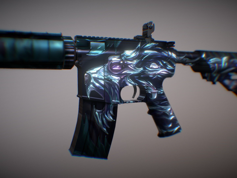  M4A4释放的野兽3d模型 