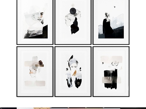  海报套装 AB3d模型 