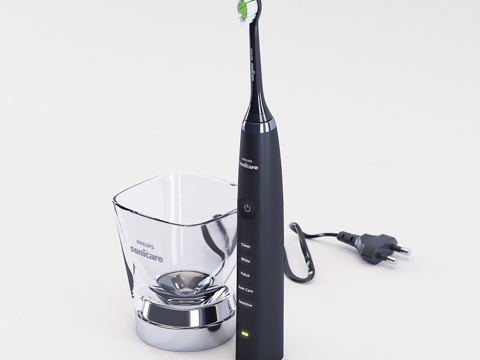  电动牙刷3d模型 