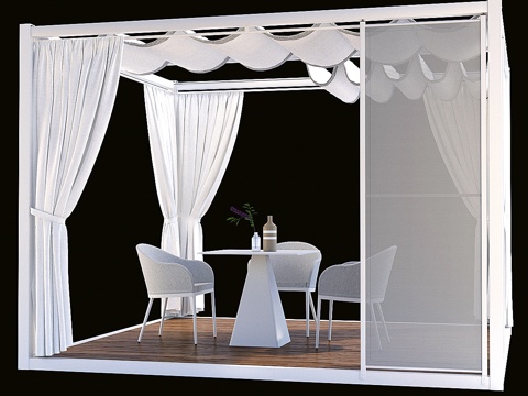  Varaschin 凉亭花园藤架3d模型 