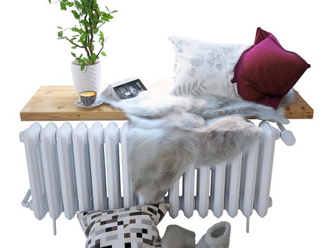  窗台装饰3d模型 