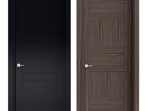  现代室内门3d模型 