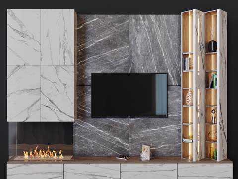  电视套装113d模型 