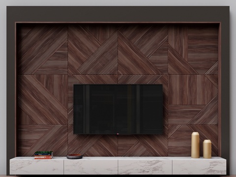  电视区域223d模型 