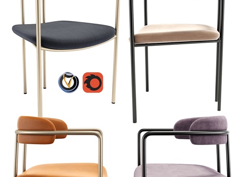  West Elm Lenox餐椅3d模型 