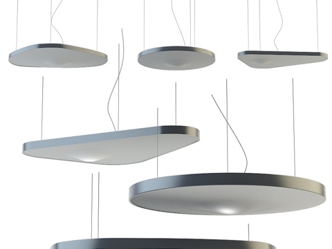  LUCEPLAN设计LED织物吊灯PÉTALE3d模型 