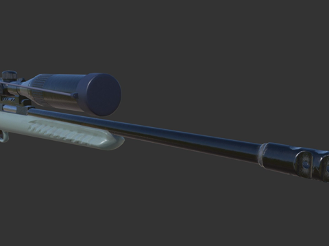  鲁格.308捕食者3d模型 