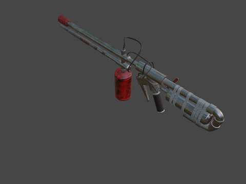  火焰喷射器最后生还者粉丝艺术3d模型 