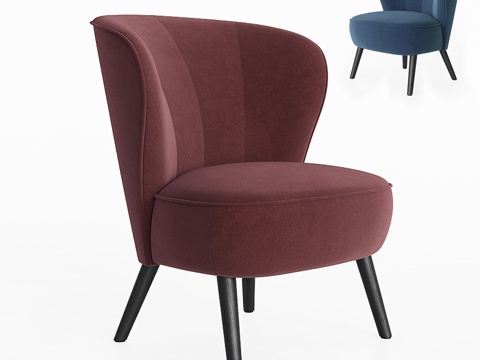  利物浦深座休闲椅3d模型 