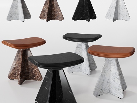  HOLLY HUNT Wan 凳子 by CHRISTOPH3d模型 