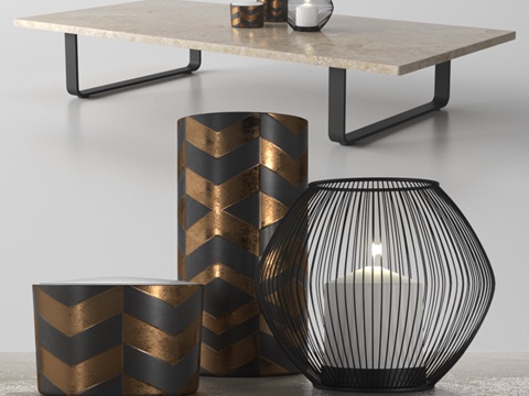  中心桌 - Bitta系列 - Kettal出品3d模型 