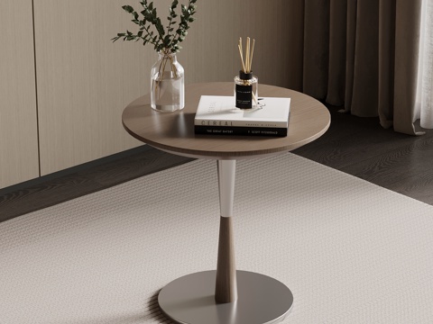 现代意式边几 角几圆几su模型