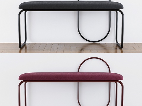  安圭丹麦AYTM门厅长凳3d模型 