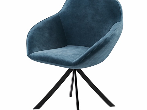  帕劳 - 马里奥·鲁伊斯设计的蓝色会议椅3d模型 