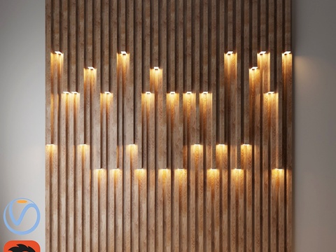  墙面装饰灯23d模型 