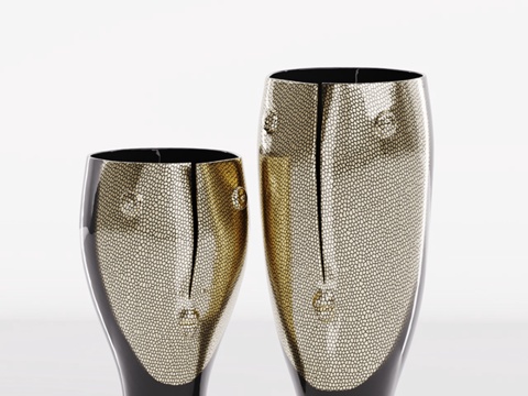  面具装饰瓶3d模型 