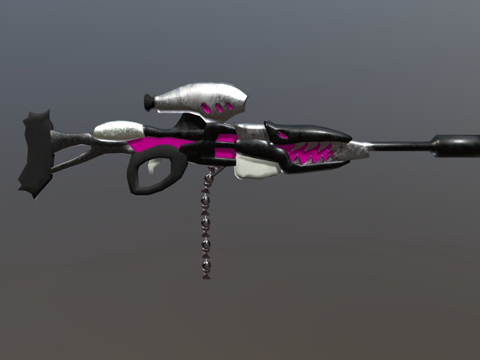  宝宝鲨狙击枪3d模型 