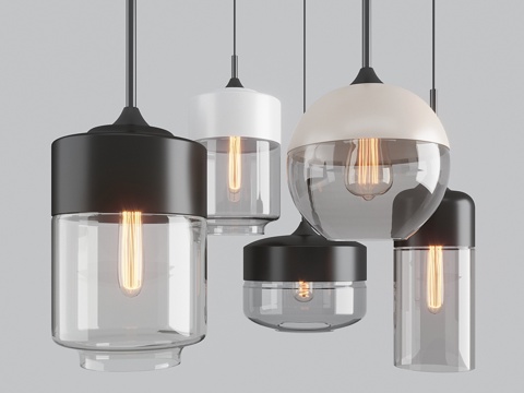  悬挂灯 现代玻璃 Romatti3d模型 