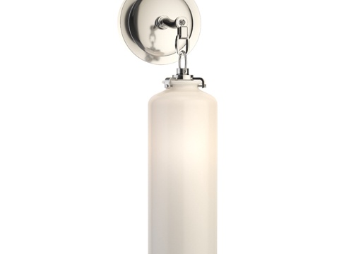  托马斯·奥布莱恩凯蒂单灯5英寸抛光镍3d模型 