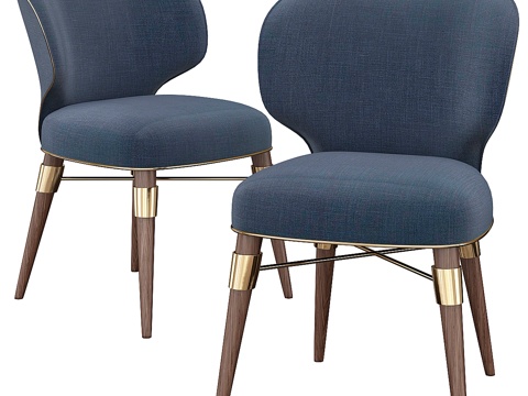  路易斯餐椅3d模型 