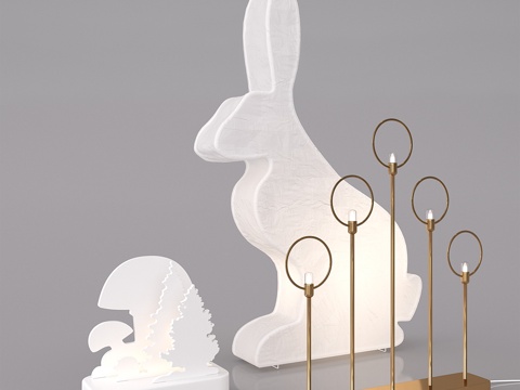  宜家儿童装饰灯3d模型 