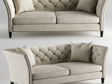  伊森艾伦谢尔顿沙发3d模型 