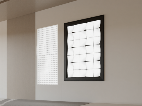 现代立体装饰画su模型