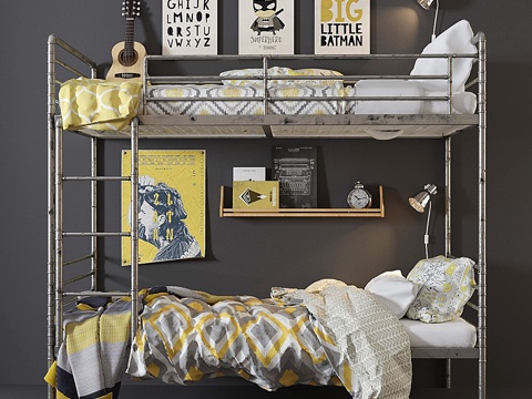  Restoration-hardware工业钢管3d模型 