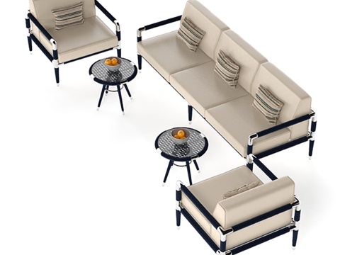  Marina印度洋花园家具套装3d模型 