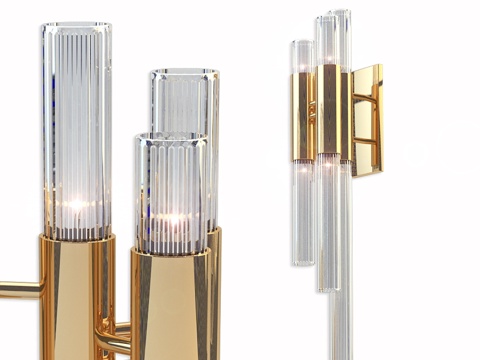  luxxu瀑布壁灯3d模型 