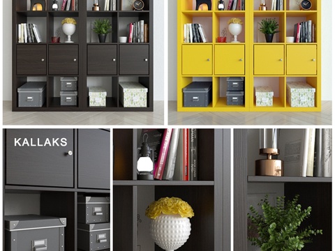  宜家卡乐克斯置物架 装饰款3d模型 