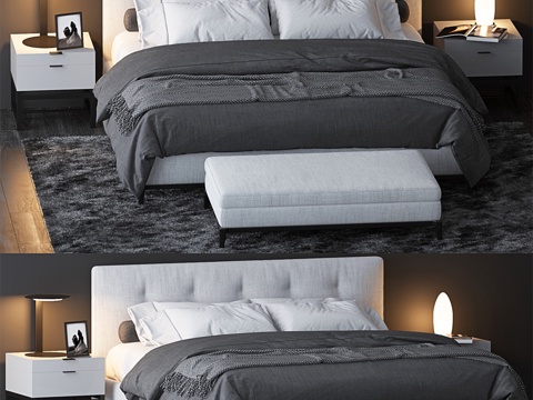  MINOTTI 7床具3d模型 