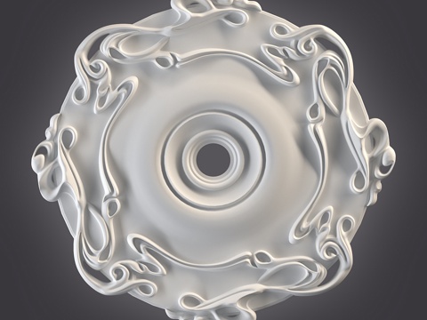  天花板插座3d模型 