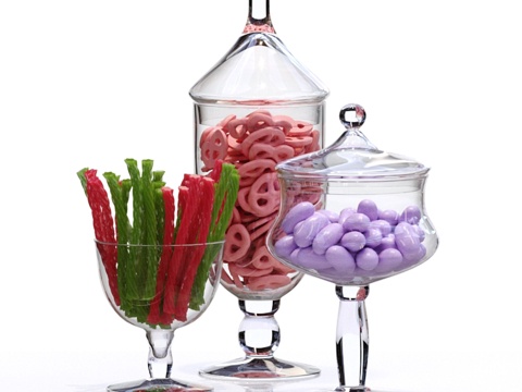  甜品套装33d模型 