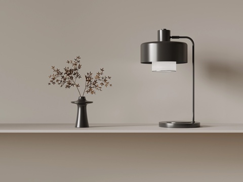 现代台灯su模型