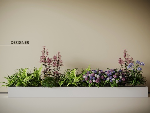  现代绿植 盆栽 植物su模型 